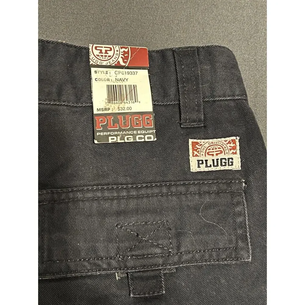 Plugg Navy Blue Cargo Pants 100% Cotton Youth Sz 8 NWT CPS19337 - Picture 3 of 9